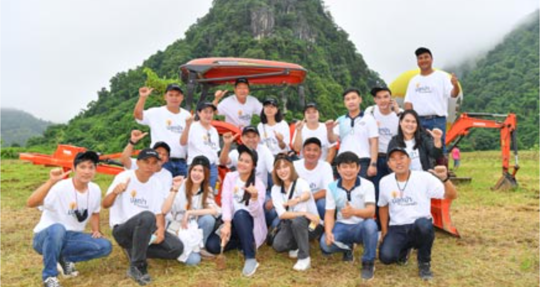 สิงห์ เอสเตทมุ่ง สู่การเป็นองค์กร Carbon Neutrality 2030 จับมือพันธมิตร สยามคูโบต้า ไทยคม Kick off แคมเปญ “ปลูกป่าด้วยปลายนิ้ว” ตั้งเป้าสร้างพื้นที่ป่า 1 ล้านตร.ม. บริเวณสิงห์ ปาร์ค เชียงราย