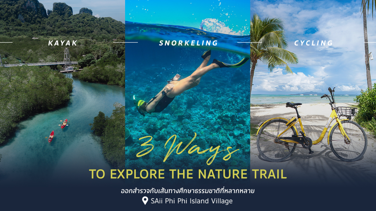 "3 Ways to Explore the Nature Trail" ออกสำรวจกับเส้นทางศึกษาธรรมชาติที่หลากหลาย at SAii Phi Phi Island Village