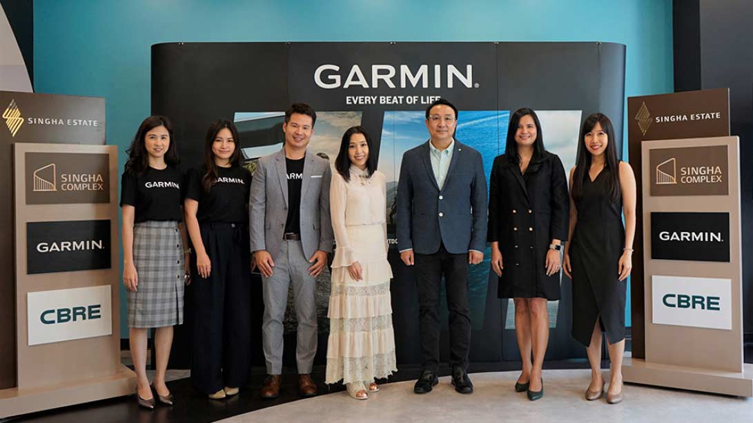‘Singha Estate’ congratulates ‘Garmin’ for its new office in Thailand at Singha Complex